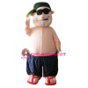 Badass Bad Man Cartoon Baddie Mascot Costume