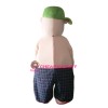 Badass Bad Man Cartoon Baddie Mascot Costume