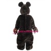 Gentle Brown Bear Mascot Costume