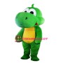 Cute Bulk Grass Green Dragon Mascot Costume