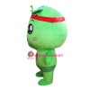 Cartoon Character Green Leaf Mascot Costume