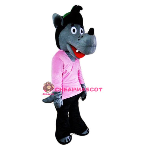 Cartoon Wolf Mascot Costume 2 Colors