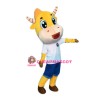 Cartoon Cow Mascot Costume