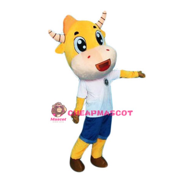 Cartoon Cow Mascot Costume