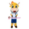 Cartoon Cow Mascot Costume
