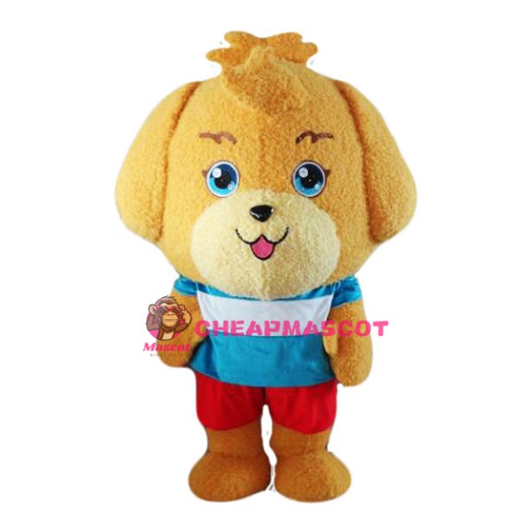 Odie Mascot Costume Lovely Yellow Dog Costume Mascot