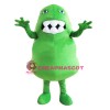 Germ Mascot Costume Green Bacteria Mascot