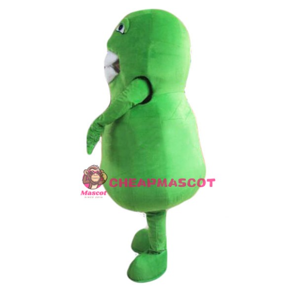 Germ Mascot Costume Green Bacteria Mascot