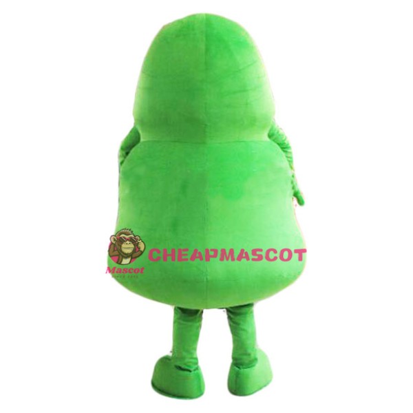 Germ Mascot Costume Green Bacteria Mascot