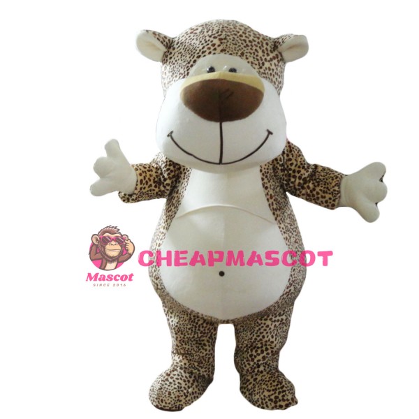 Cute Cartoon Leopard Mascot Costume