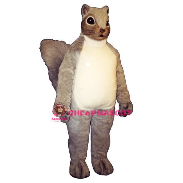 Cute Gray Squirrel Mascot Costume