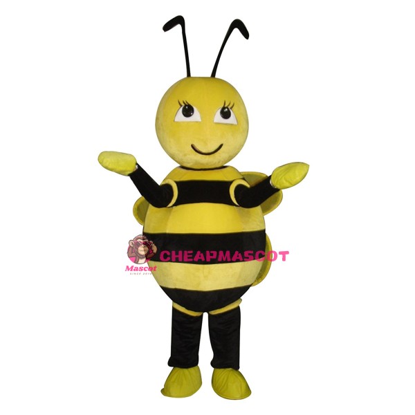 Cute Yellow alternate White Little Bee Mascot Costume