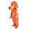 Loyal and Tame Brown Dog Mascot Costume