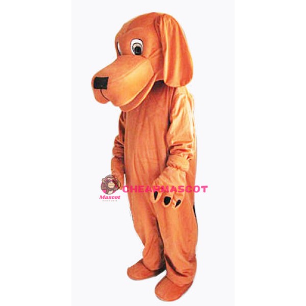 Loyal and Tame Brown Dog Mascot Costume