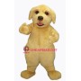Cute  Beige Puppy Dog Mascot Costume