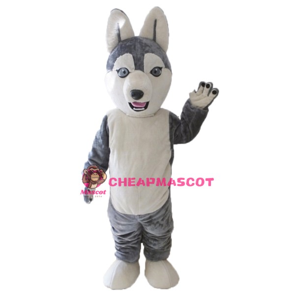 Animal Costume Dog Siberian Husky Mascot Costume for Adult