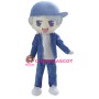 Halloween Blue Cloth Young Boy Mascot Costume for Adult