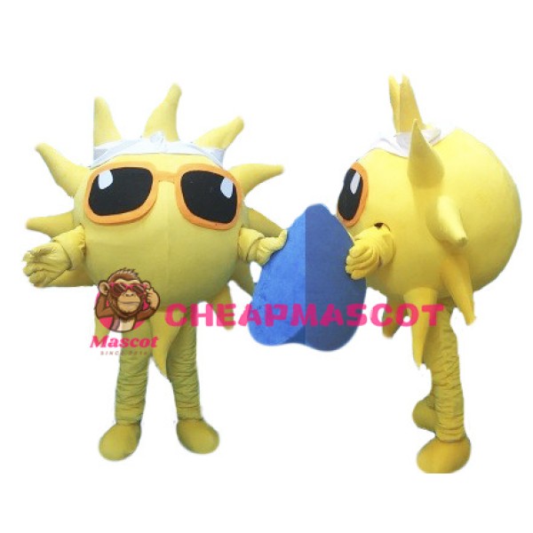 Glasses Sun Mascot Costume Sunshine Costume for Adult
