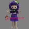 Purple Grape Mascot Costume Vegetable Costume for Adult