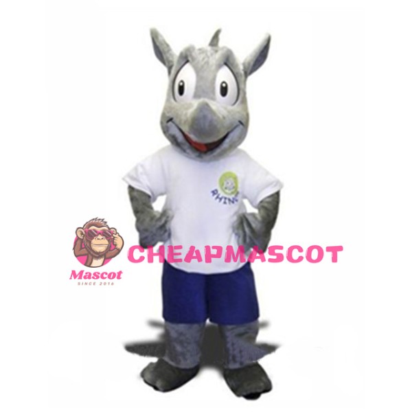 Sport Mascot Costume Robert Rhino Mascot Costume for Adult