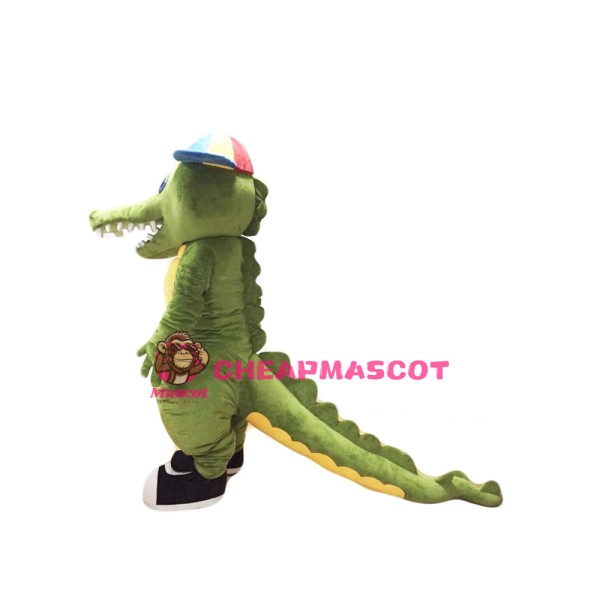 Green Crocodile Mascot Costume Alligator Costume for Adult