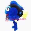 Beautiful Blue Fish Mascot Costume