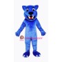 Blue Leopard Cute Panther Mascot Costume