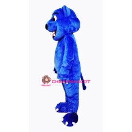 Blue Leopard Cute Panther Mascot Costume
