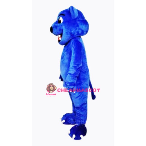 Blue Leopard Cute Panther Mascot Costume