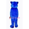 Blue Leopard Cute Panther Mascot Costume