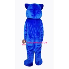 Blue Leopard Cute Panther Mascot Costume