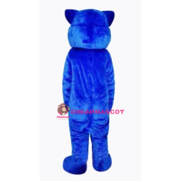 Blue Leopard Cute Panther Mascot Costume