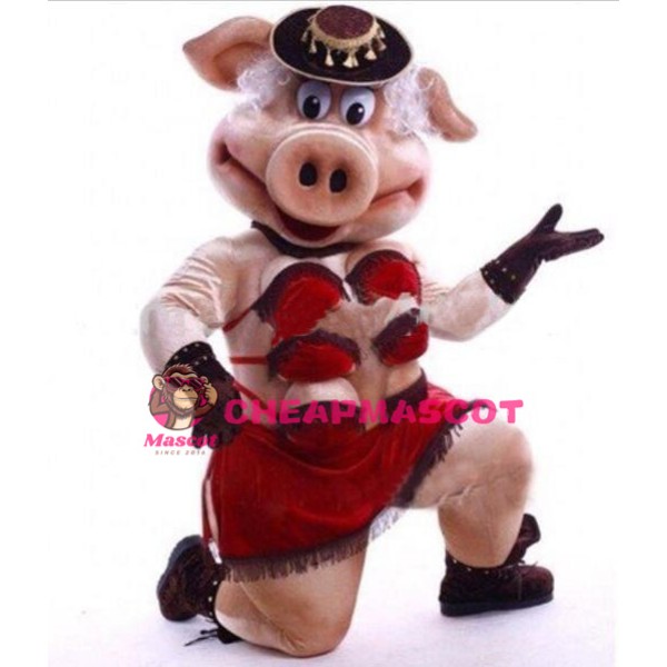 Female Pig Friendly Sow Mascot Costume