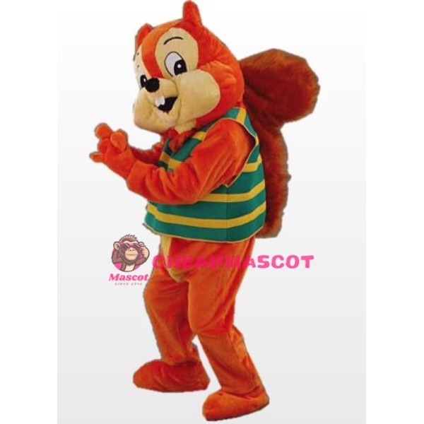 Orange Cute Squirrel Mascot Costume