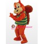 Orange Cute Squirrel Mascot Costume