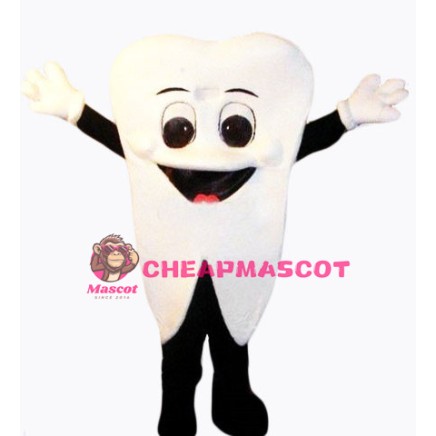 White Teeth Mascot Costume