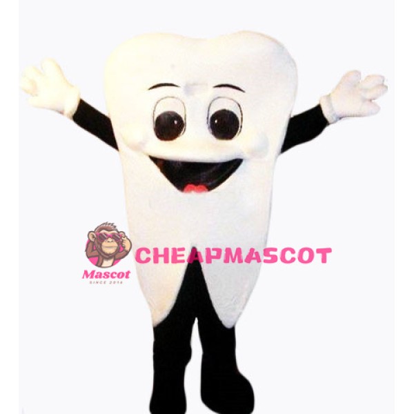 White Teeth Mascot Costume