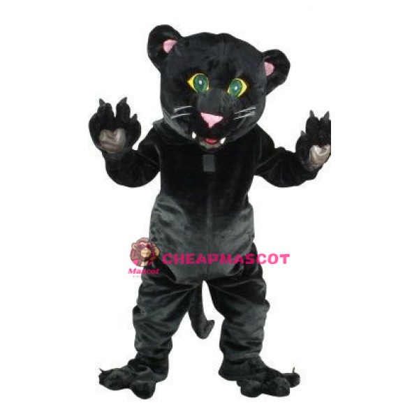 Friendly Black Panther Mascot Costume
