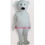 White Polar Bear Mascot Adult Costume