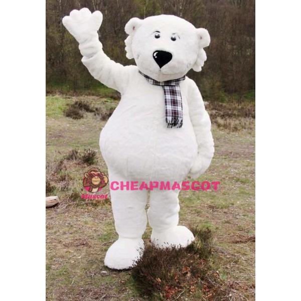 White Walker Polar Bear Mascot Costume