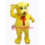 Yellow Cute Teddy Bear Mascot Costume