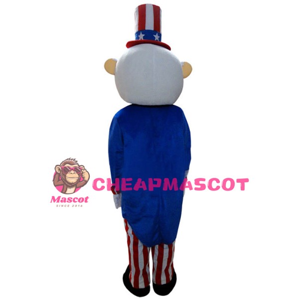 American Old Man Magician Mascot Costume