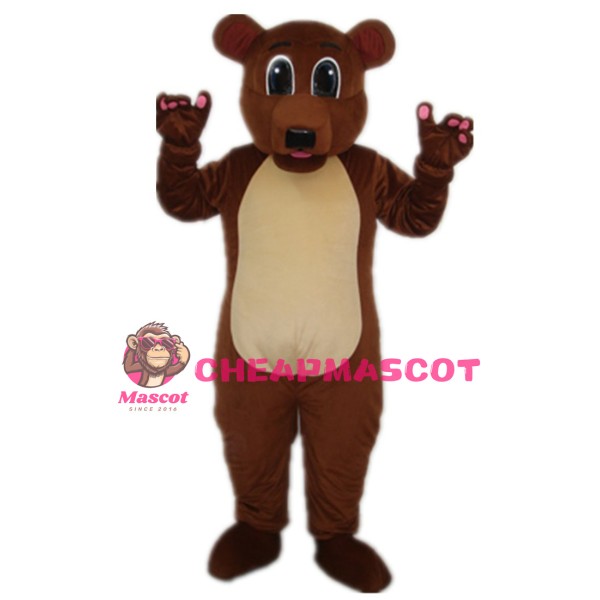 Grizzly  Brown Bear Adult Mascot Costume