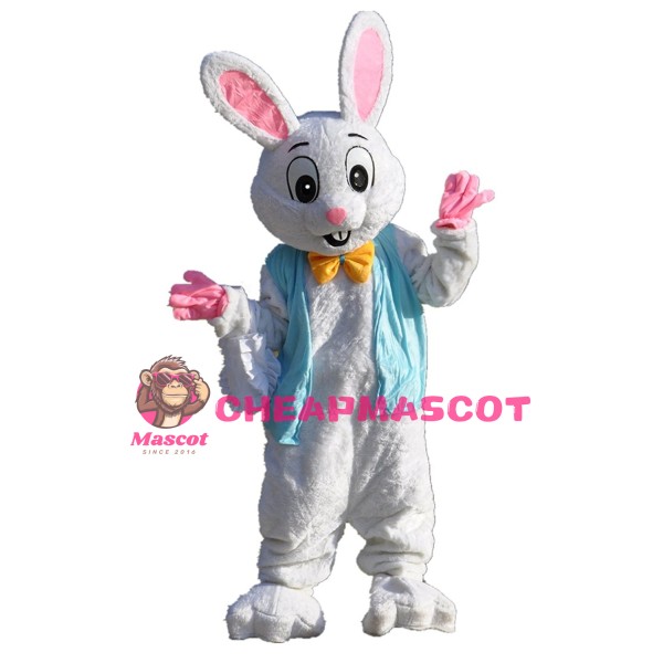 Deluxe Plush Easter Bunny Mascot Costume (US IN STOCK)