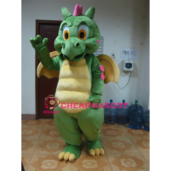Green Dragon Mascot Costume