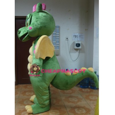 Green Dragon Mascot Costume
