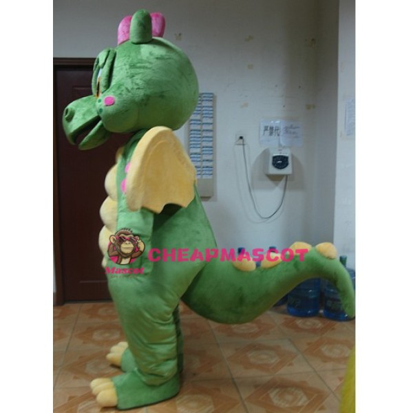 Green Dragon Mascot Costume