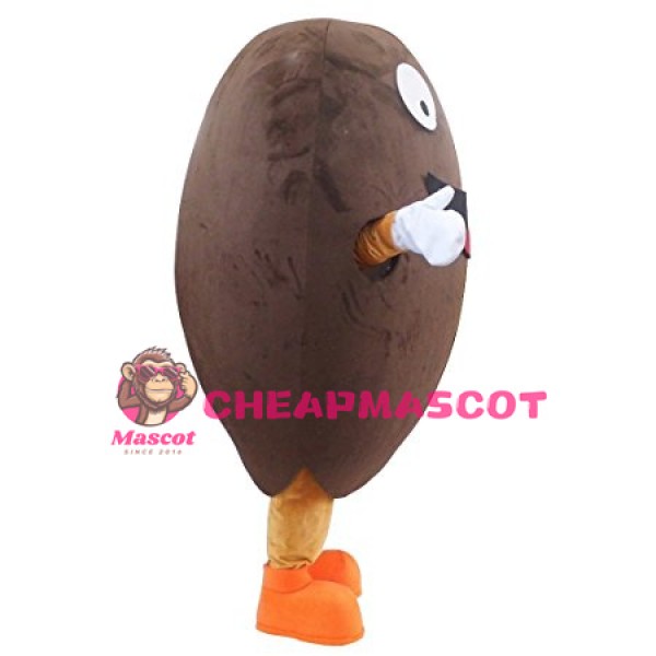 Lovely Coffee Bean Cartoon Mascot Costume
