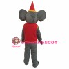 Elephant With Coat Christmas Mascot Costume