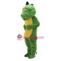Cute Chirstmas Green Dinosaur Mascot Costume